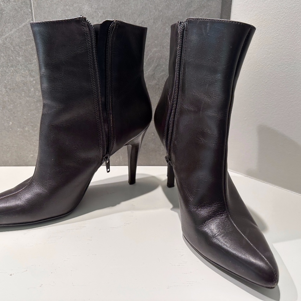 Nine West Brown Ankle Boots